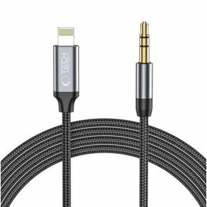 Cablu Audio Lightning - 3.5mm Tech-Protect Ultraboost, 1m, Negru imagine