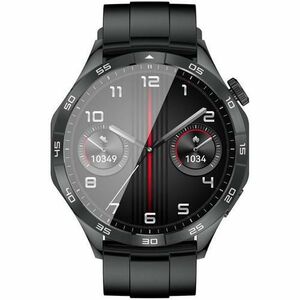Smartwatch XO Design 4, Ecran IPS 1.43inch, Android/iOS, Monitorizare activitate, Ritm cardiac, Stres, IP68 (Negru) imagine