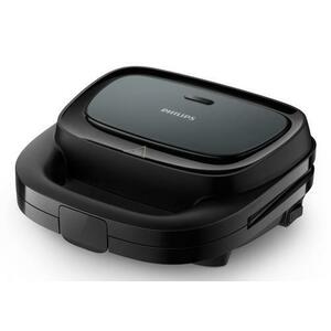 Aparat pentru vafe Philips HD2332/90 Seria 3000, 750W, 2 vafe (Negru) imagine