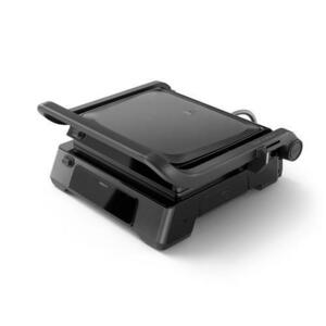 Gratar electric Philips Seria 7000 HD6307/70 Contact Grill, 2200 W, 220 C, Tava detasabila, Indicator LED, Sensor temperatura (Negru) imagine