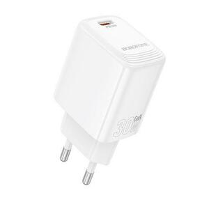 Incarcator Retea Borofone BN28 Fuente, 30W, 3A, 1 x USB-C, Alb imagine