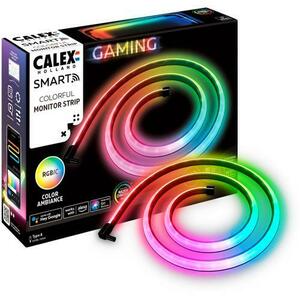 Banda LED RGBIC de gaming inteligenta Calex, Wi-Fi, Bluetooth, Razer Chroma RGB, Game Synchronization, 4.5W, 92 lm, luminca colorata, IP20, 1.1m imagine