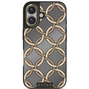 Husa Burga Elite Mirror Magsafe Gold Heritage iPhone 16 imagine