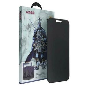 Folie de protectie Ecran Privacy Blue Light OG Shuijia pentru Apple iPhone 15 Pro, Sticla Securizata, Full Glue imagine