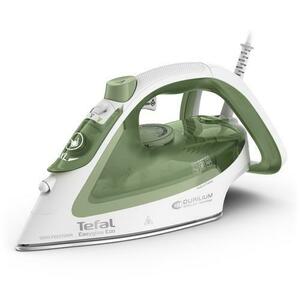 Fier de calcat Tefal EasyGliss Eco FV5781E1, 2800 W, talpa Durilium Airglide, 0.27 l, 260 g/min, Abur vertical, Sistem anti-calcar, Sistem anti-picurare, mod Eco (Alb/Verde) imagine