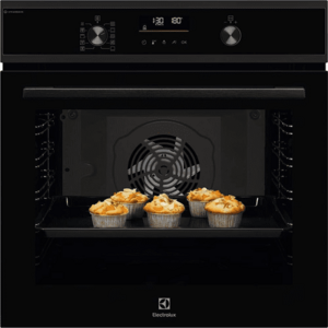 Cuptor incorporabil ELECTROLUX SteamBake EOD6F77H, Electric, Gatire cu abur, Autocuratare catalitica, 72 l, Clasa A+ (Negru) imagine