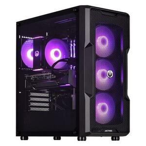 Calculator Sistem PC Gaming Actina KOMACNGIP0121 Midi Tower, Procesor AMD Ryzen™ 9 9950X, 16 cores, 4.3GHz, 64MB L3, 32GB DDR5, 2TB SSD, AMD Radeon RX 7900 XTX 24GB GDDR6, Wi-Fi, Bluetooth, No OS (Negru) imagine
