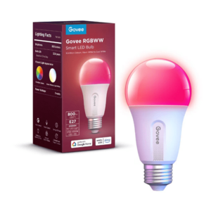 Bec inteligent Govee H6004 RGB 800lm, 2.4 GHz Wi-Fi, Bluetooth imagine