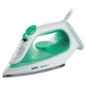 Fier de calcat Braun TexStyle 1 SI 1040 GR, 2000 W, Talpa ceramica, Rezervor 0.22 l, Debit de abur 25 g/min, Jet de abur 120 g/min (Verde) imagine