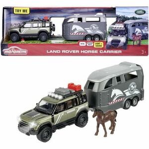 Masinuta Majorette Transport cai - Land Rover Horse Carrier, 25 cm, cu lumini si sunete imagine
