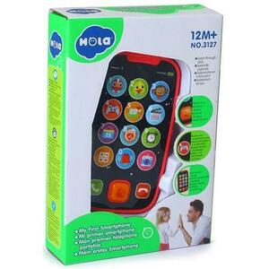 Jucarie bebelusi Hola - Telefon Smart, roz cu lumini si sunete imagine