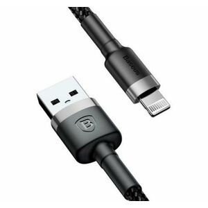 Cablu de date Baseus Kevlar CALKLF-BG1, Lightning, 1 m (Gri) imagine