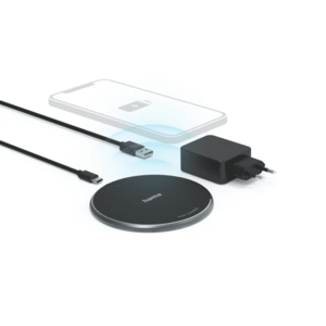 Incarcator wireless Hama QI-FC10 201688, 10W (Negru) imagine