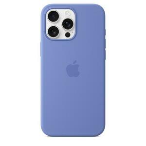 Husa Protectie Spate Apple MDH04ZM/A pentru iPhone 16 Pro Max, Silicon, MagSafe (Albastru) imagine
