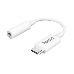 Adaptor Hama 201524, USB-C - Jack 3.5 mm (Alb) imagine