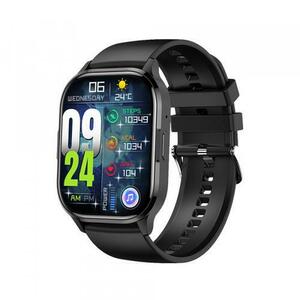 Smartwatch Blavec W18 Hellia, Bluetooth, Ecran AMOLED 2.01inch, Autonomie pana la 7 zile, IP67, NFC (Negru) imagine
