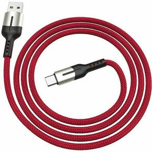 Cablu Date si Incarcare Lamtech, USB la Type-C, 5A, 1.2m, Rosu imagine