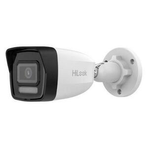 Camera IP Hikvision HiLook, 4K 8MP, Smart Dual Light, IR 30m, Lumina Alba 30m, Lentila 2.8mm, Microfon, PoE - IP67 - IPC-B180HA-LU imagine