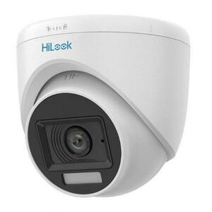 Camera Hikvision HiLook Turbo HD, ColorVu, 2MP, lentila 2.8mm, Ir 20m, Lumina Alba 20m, Microfon - THC-T129-LPS imagine
