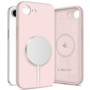 Husa MagSafe pentru Apple iPhone 16e, Tech-Protect, Liquid Silicone, Roz imagine