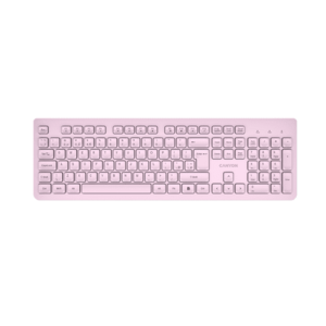 Tastatura Canyon HKB-W01 UK/US, Wireless, USB (Roz) imagine