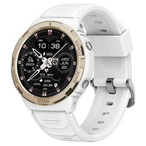 Smartwatch MAXCOM Titan Valkiria FW100, Ecran AMOLED 1.3inch, Android/iOS, 29g, IP69 (Alb) imagine