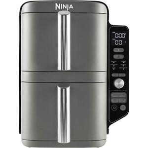 Friteuza cu aer cald Ninja SL400EU Double Stack XL, 9.5 l, 2470 W, 6 programe (Gri) imagine