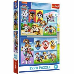 Puzzle Trefl 2x70 piese, Paw Patrol imagine