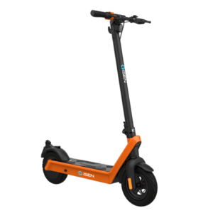 Trotineta electrica pliabila iSEN X9 Plus 2025, Bluetooth, roti 10inch, motor 850W, autonomie maxima 65km, viteza 40km/h, baterie detasabila 15.6Ah (Portocaliu) imagine