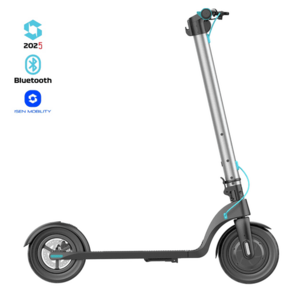 Trotineta electrica pliabila iSEN X7 Pro 2025, Aplicatie, roti 10inch, motor 350W, autonomie 25km, viteza 25km/h, baterie detasabila (Argintiu) imagine