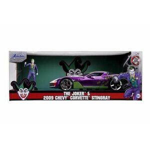Set masinuta cu figurina The Joker & 2009 Chevy Corvette Stingray (Multicolor) imagine