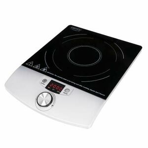 Plita cu inductie Camry CR 6515, 2000 W, Putere si temperatura reglabile, Temporizator 0-180 minute, Sticla ceramica (Negru/Argintiu) imagine