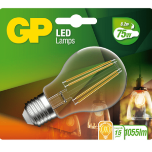 Bec led GP GPCLSE27FIL934C1, E27 8.2W, 806lm imagine