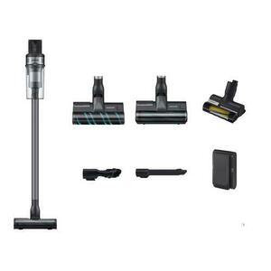Aspirator vertical Samsung Jet 75E Complete VS20B75ACR5/GE, 0.8L, 25.2V, 550W, Digital Inverter, Perie Turbo pentru covoare, Perie Soft pentru parchet, perie Pet, 60 min autonomie (Argintiu) imagine