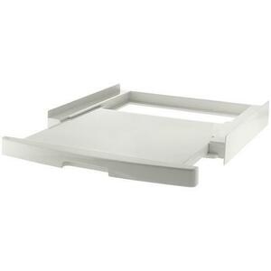Kit de suprapunere pentru masina de spalat si uscator Candy WSK1110U, 47-62 cm, Raft retractabil, Dimensiune reglabila, Alb imagine