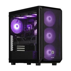 Calculator Sistem PC Gaming Actina KOMACNGIP0249 Midi Tower, Procesor AMD Ryzen™ 7 9800X3D 8 core, 4.7GHz, 96MB, 32GB DDR5, 2TB SSD, AMD Radeon RX 9070 XT 16GB GDDR6, Wi-Fi, Bluetooth, No OS (Negru) imagine