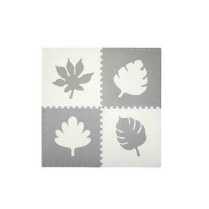 Covoras de joaca Momi Puzzle 3D Feli, 120x120 cm (Alb/Gri) imagine