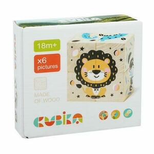 Jucarie din lemn Cubika Puzzle Jungla imagine
