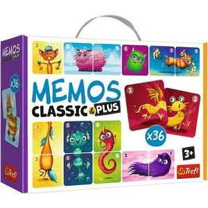 Joc de memorie Trefl Memos Classic/Plus - Monstri draguti imagine