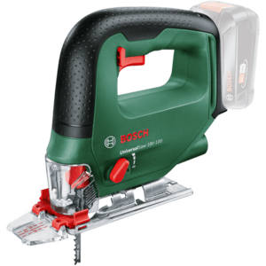 Fierastrau vertical pe acumulator Bosch UniversalSaw 0603011100, 18 V, 2600 curse/min, 100 mm adancime maxima taiere, 2 panze fierastrau, CutControl, protectie aschii, sabot de protectie, capac protectie transparent, fara acumulatpr/incarcator imagine