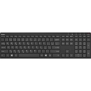 Tastatura wireless Yenkee Slim YKB 2000 CSBK, Wireless 2.4GHz, Autonomie 90 ore, USB-C (Negru) imagine