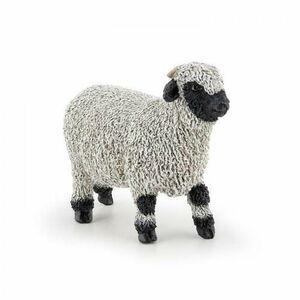 Figurina Papo - Oaie Din Valais (Alb/Negru) imagine