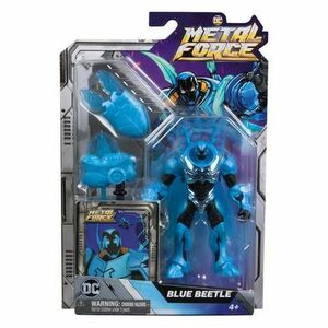 Figurina DC Eroii Metal Force - Blue Beetle imagine