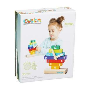 Jucarie din lemn Cubika Sa Invatam Ceasul imagine