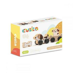 Jucarie din lemn Cubika Puppy Family imagine