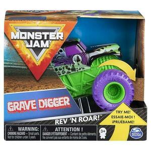 Masinuta Monster Jam Rev 'N Roar - Grave Digger, scara 1: 43 imagine
