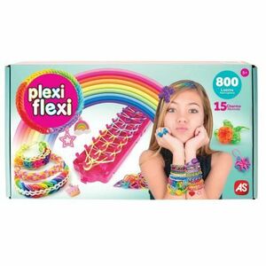 Set pentru confectionare bratari AS - Plexi Flexi, 800 elastice și 15 accesorii imagine