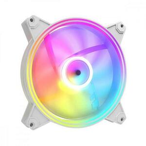 Ventilator Modecom VOLCANO APEX, 140x140x25mm, 1400 rpm, ARGB, 4 pin PWM (Alb) imagine