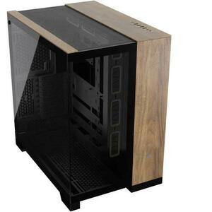 Carcasa Corsair 6500X Dual Chamber, Middle Tower, Tempered Glass (Negru/Maro) imagine