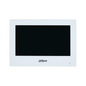 Monitor videointerfon Dahua VTH2621GW-WP, IP touch screen, 7'', Wi-Fi, PoE, SIP (Alb) imagine
